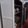 Bibliothèque blanche et anthracite relookée