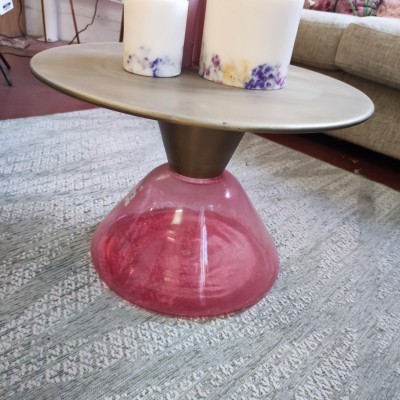 Petite table ronde verre...