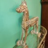 Cheval bois patiné doré