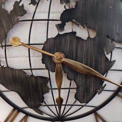 Grande horloge murale carte du monde prix grossiste