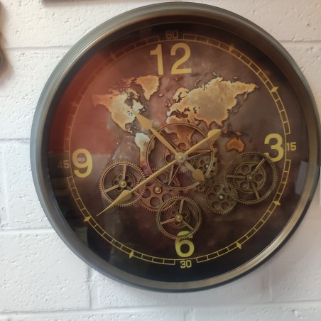 Horloge neuve carte du monde